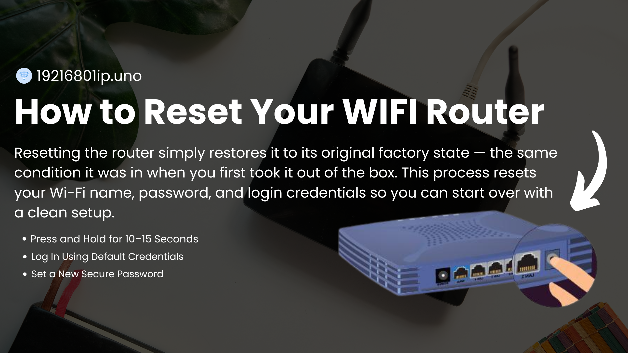 Set a New Secure Password 192.168.0.1